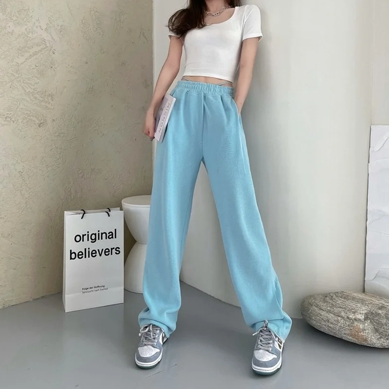 

Casual Pants Free Shipping Women Solid Young Leisure Classic High Waist Lovely Mujer Full Length Loose Harajuku Fashion Trousers