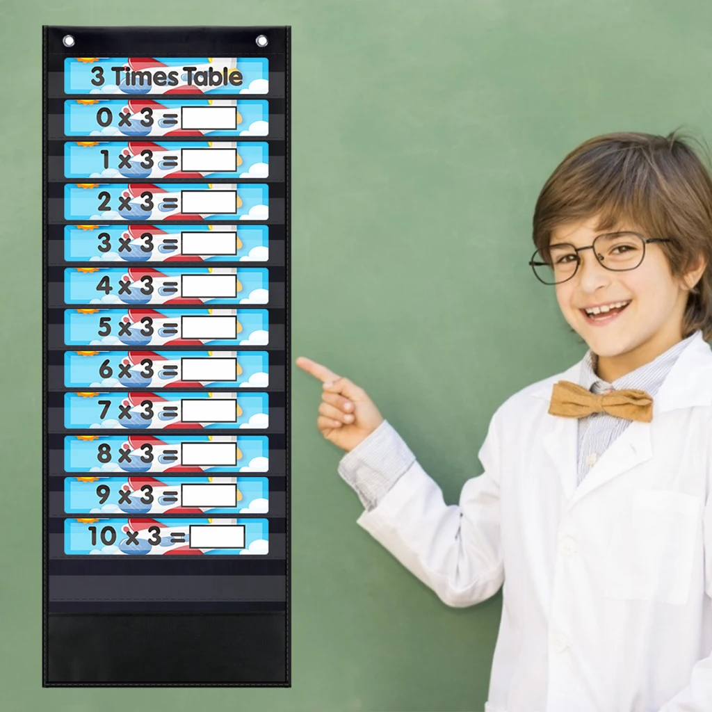 Reusable Multiplication Table Poster Math Charts Teaching Aid Classroom Home for Children | Дом и сад