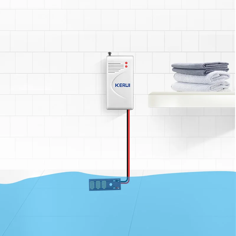 Беспроводной датчик утечки воды Kerui 433 МГц|detector gsm|detector sensordetector water |