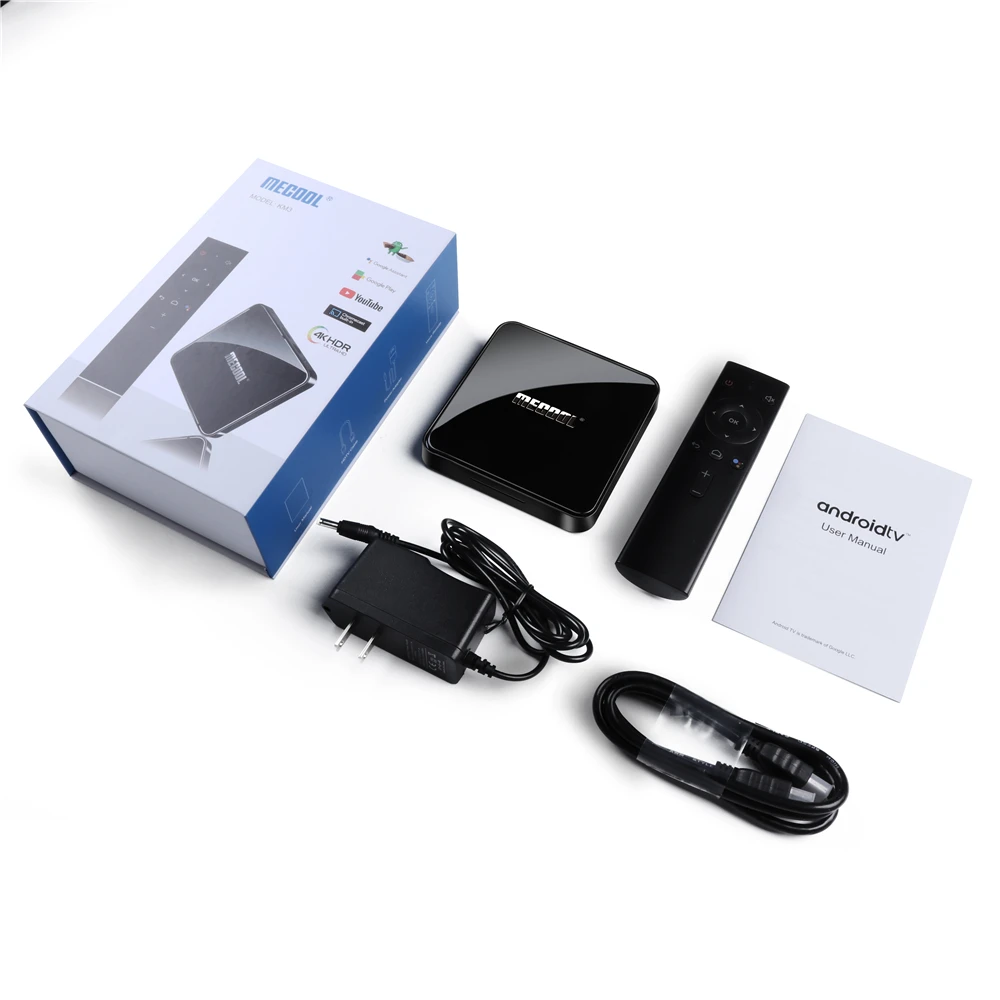 

Mecool KM3 Andriod 10.0 Tv box prime video Andriod box 4+64G/4+128G 4GB DDR4 Amlogic S905X2 Smart Google Certified set top box