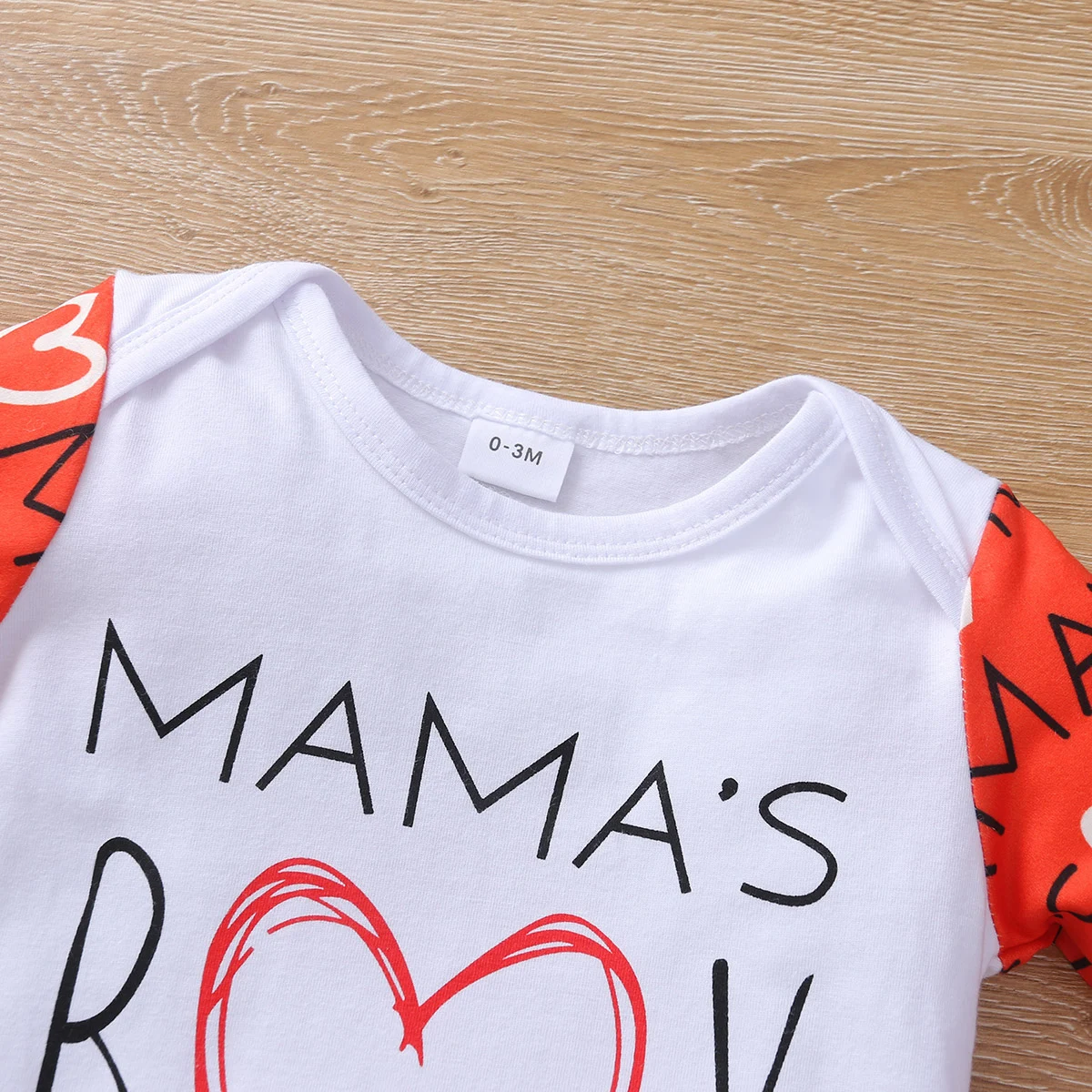 

2Pcs Newborn Baby Boy Outfits, Long Sleeves Letter Print Jumpsuit with Top Knot Hat Set