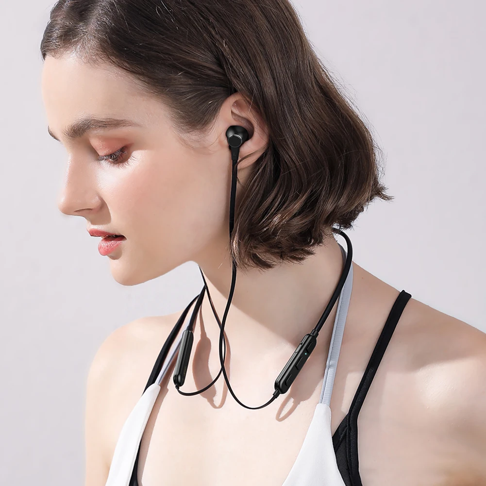 Спортивные Bluetooth наушники Remax TWS 12 5 0 беспроводные с шейным ремешком гарнитура для