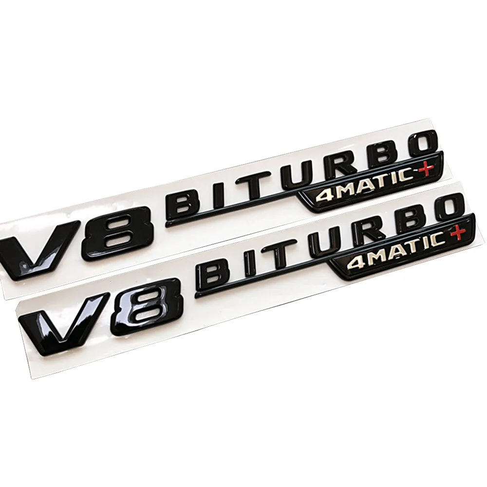 

2pcs Car Side Fender Emblem Sticker for Mercedes Benz V8 BITURBO Logo AMG W212 W202 W203 W204 W205 W209 W210 W211 W213 CLA CLS