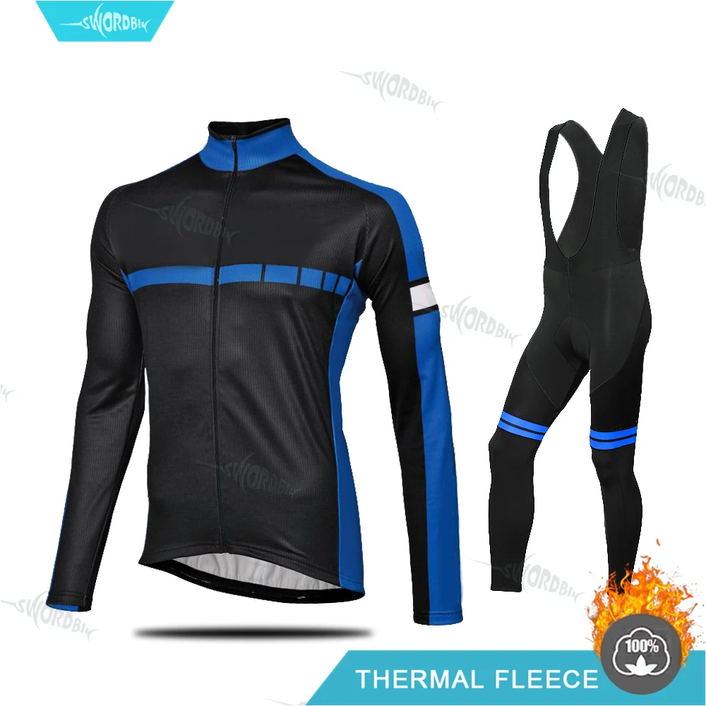 Мужская зимняя одежда велосипедный комплект из Джерси без информации Термальный