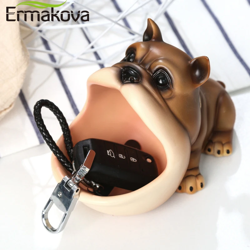 ERMAKOVA Творческий панель в форме французского бульдога коробка конфет статуя