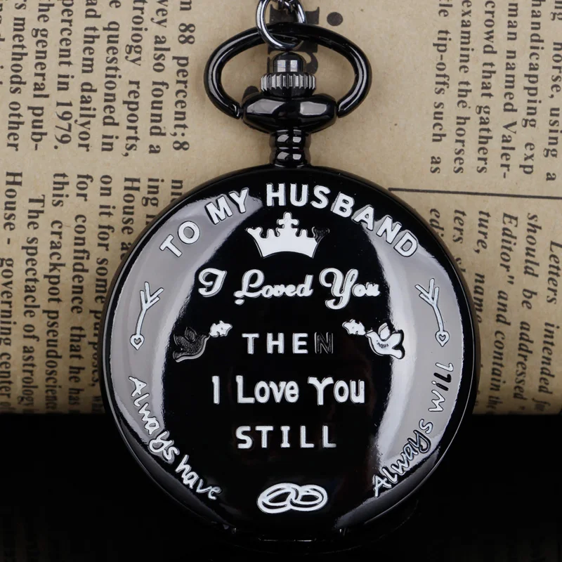 

Classic Souvenir Quartz Pocket Watches Vintage FOB Chain Pocket Watch Best Gifts for Lover Husband Fob watch with chain