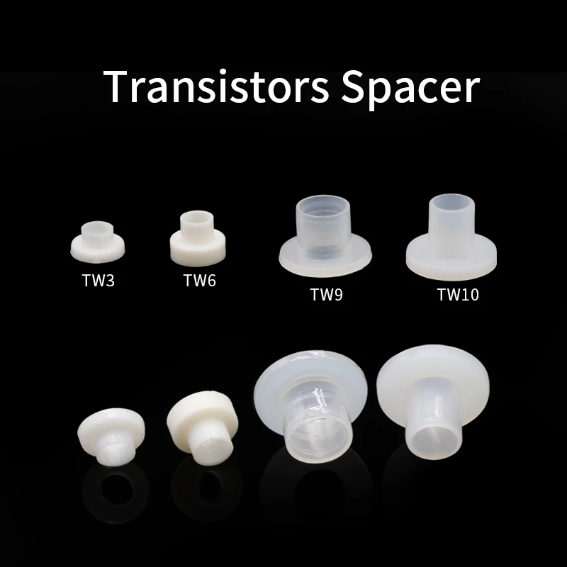 

10pcs Transistors Grain Spacer TW10 TW9 TW5 TW3 Gasket Concave Convex Insulated Cap PC Heat Conduction Dispersed Washer Support