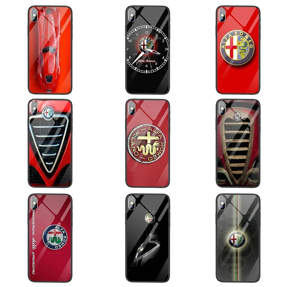Чехол Pretty Funda Super Car Alfa Romeo черного цвета для Galaxy S30 S21 S20 FE S10 S10E S9 S8 S7 S6 Edge Lite Plus Ultra на распродаже.