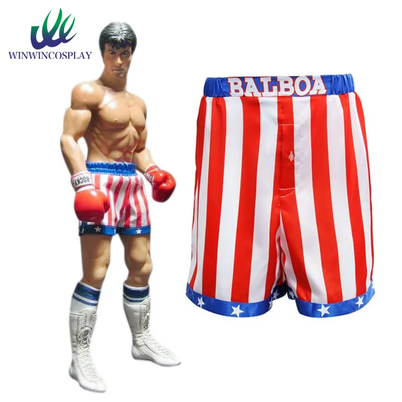 Такерлама Рокки Бальбоа Аполлон кино бокс американский флаг шорты Халат |