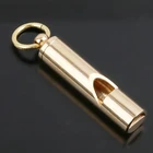 Свисток ручной работы из чистой латуни для выживания на природе