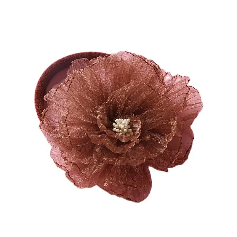 

Girls Floral Nylon Headbands Toddler Infants Kids Hair Accessories Traceless Stretchy Newborn Baby Flowers Hairbands