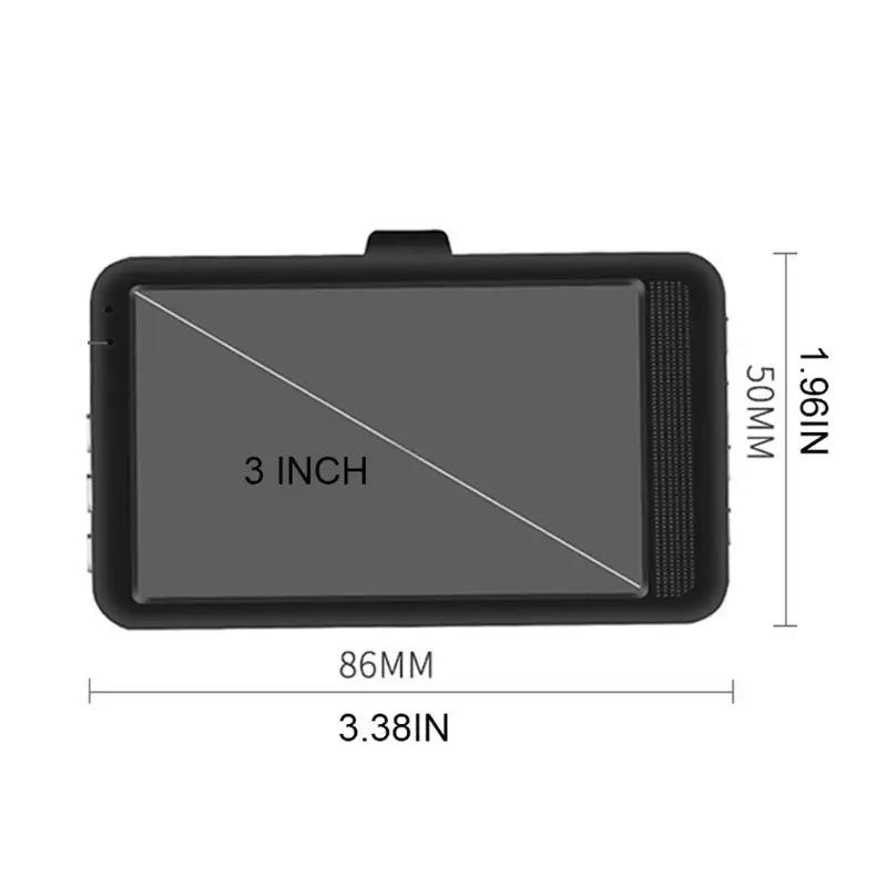 

3 Inches 1080P VGA DVR AVI Car Night Vision Driving Recorder Loop Recording Motion Detection Gravity Sensor Video Camera