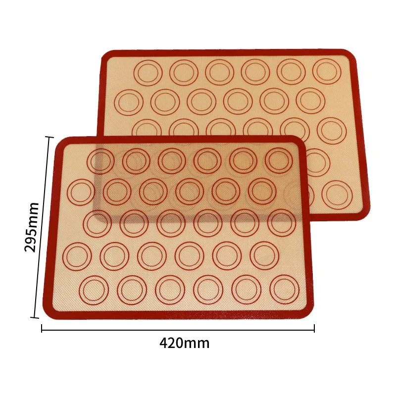 

Silicone Baking Mat Non-stick Baking Mat High Temperature Resistant Silicone Fiberglass Oven Mat Baking Mat Macaron Mat-1 Piece