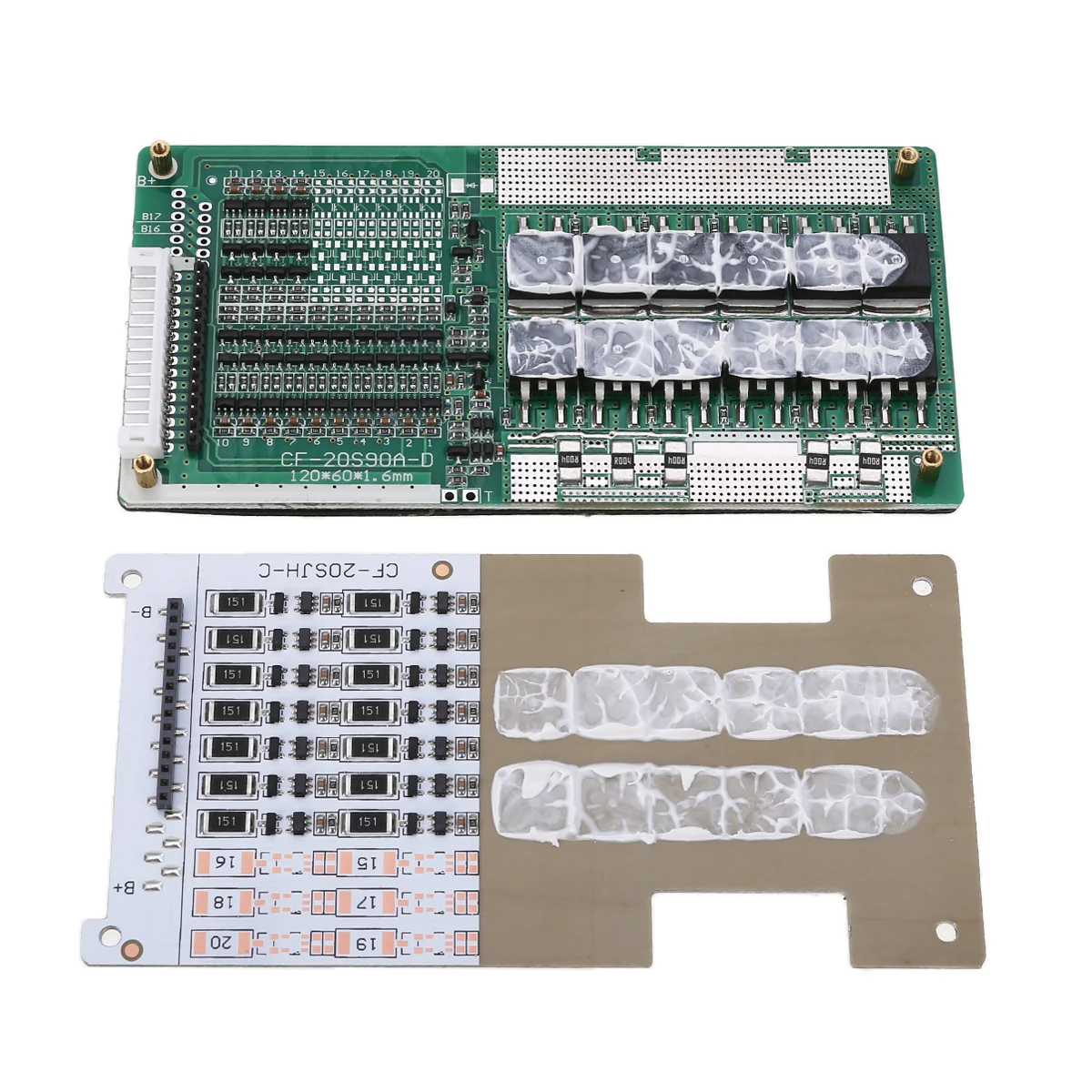 48V 14S 45A li-ion 3,7 V батареи BMS PCB с балансом 300 мм кабель для Ebike Escooter литий-ионный Lipolymer аккумулятор 120x60x9 мм