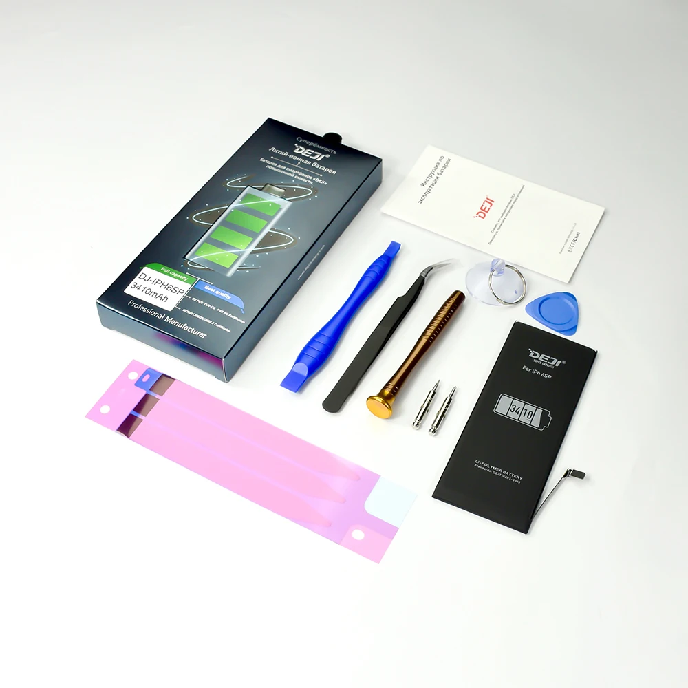 DEJI для iphone 5s батарея 6 6s se Замена для i7 батареи большой емкости внутренние батареи литиевый аккумулятор набор инструментов