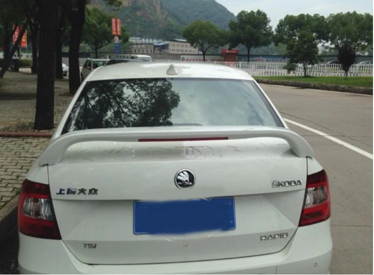Спойлер для Skoda Rapid 2012 2015 спойлер высококачественный АБС пластик цветной задний