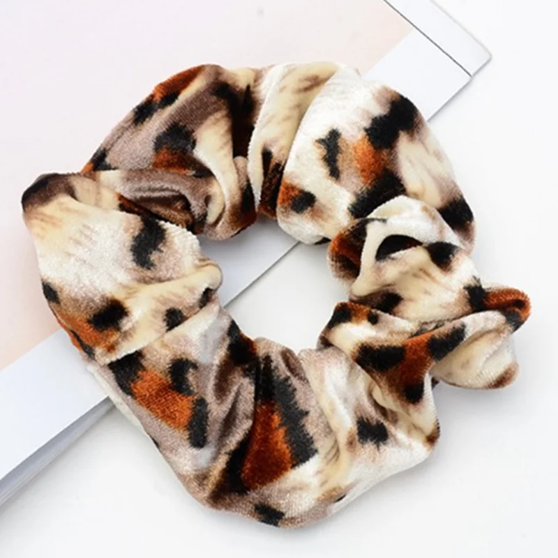 

1Pc Elastic Leopard Women Hair Ties Striped Scrunchies Ponytail Holder Hair Accessories Lady Girls Hairbands Rope Braider