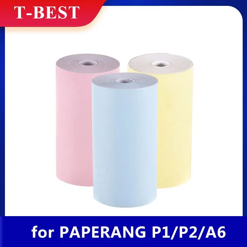 Цветной рулон термобумаги 57*30 мм фотобумага прозрачная печать для PeriPage A6 A8 Paper ANG