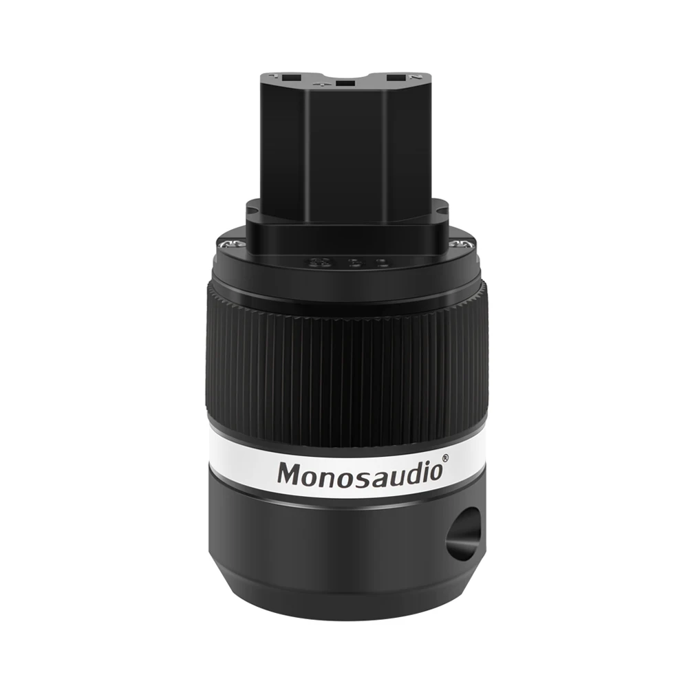 Monosaudio Reines Kupfer Rhodiniert Schuko EU Netzstecker Europäischer Stecker + IEC Buchse Stecker – Detail 4