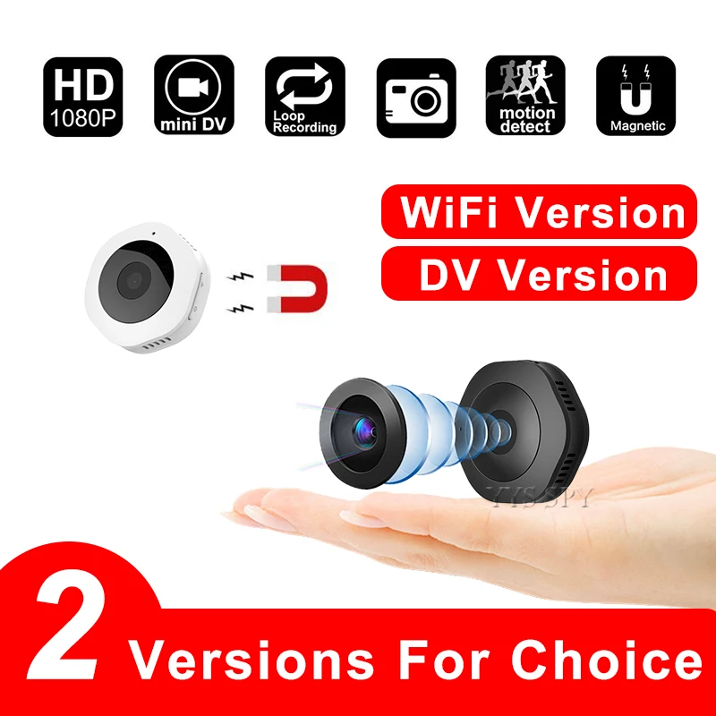 Мини камера HD 1080P с детектором движения ночным видением DV Wi Fi 2 версии микро Camara Espia