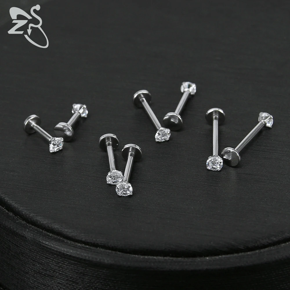 Набор для пирсинга губ ZS из нержавеющей стали комплект ювелирных изделий прокола