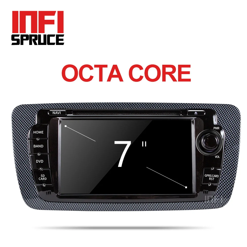 Infispruce 7 дюймов Android 9 0 автомобильный dvd для сиденья Ibiza 2009 2010 2011 2012 2013 Радио