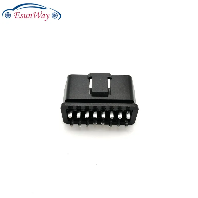 Car Auto Diagnostic Cable Adapter j1962 16 pin 12V/24V OBDII OBD2 Male Connector Plug Right Angle 90 degree Golden Plating Pin | Автомобили