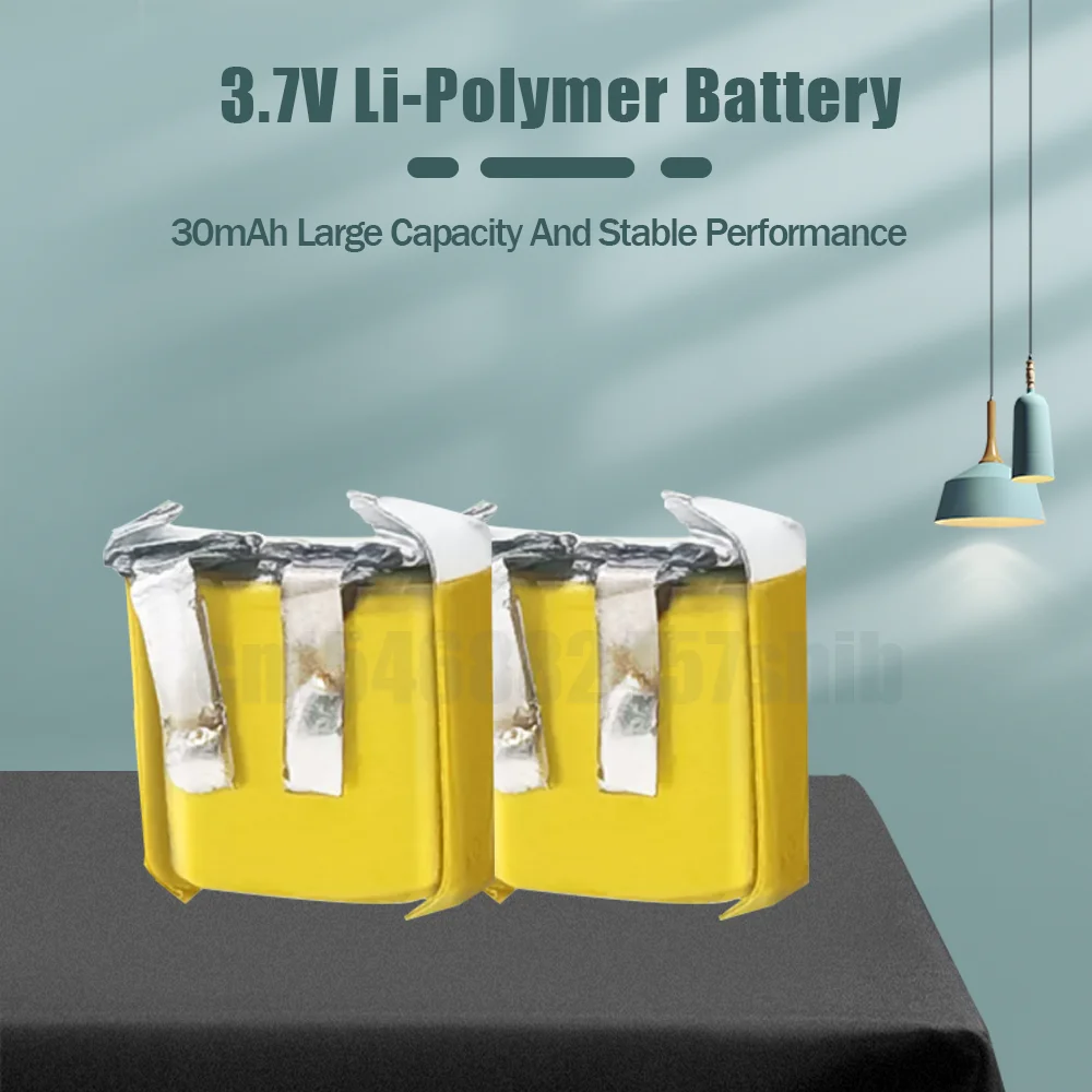 1/2pcs 401010 3.7V 30mAh Lithium Polymer Li-Po Rechargebale Battery For Bluetooth Headsets TWS i9 i12 Earphone Smart Watch Cell |