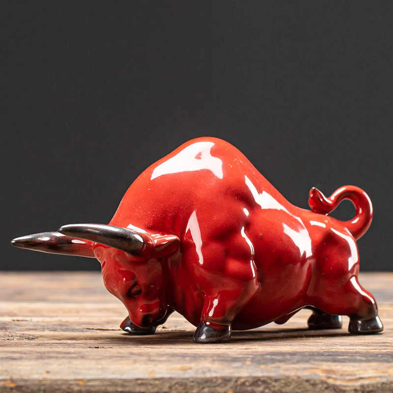 

Керамическая фигурка быка QIANFANEIVES