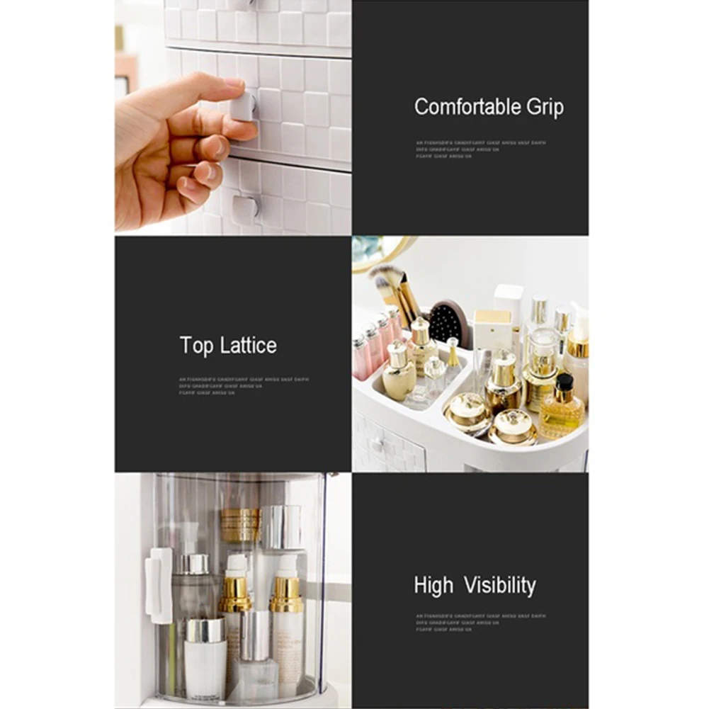 Прочный Настольный держатель для губной помады эмульсия макияжа вращающаяся