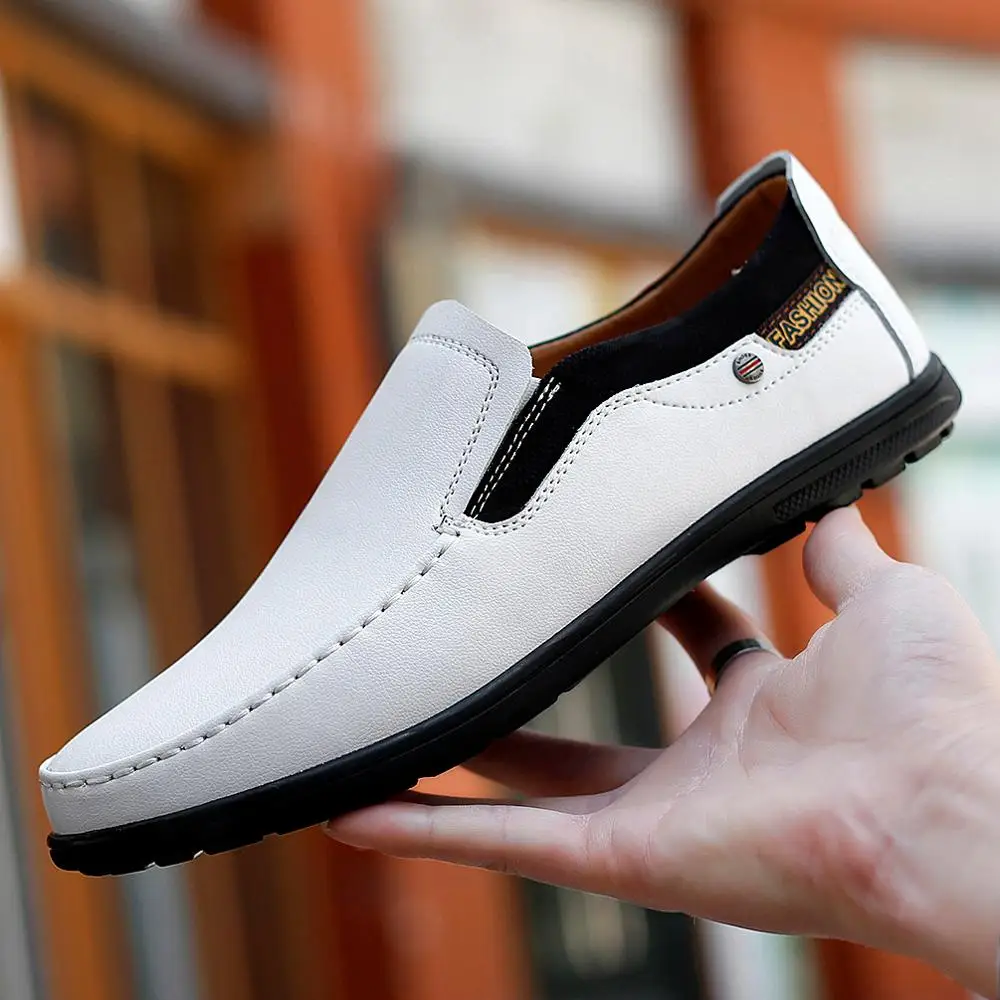 

Роскошные брендовые лоферы; Мужская обувь; Повседневная кожаная мужская обувь; Мокасины без застежки; Дышащая мужская обувь для вождения; О...