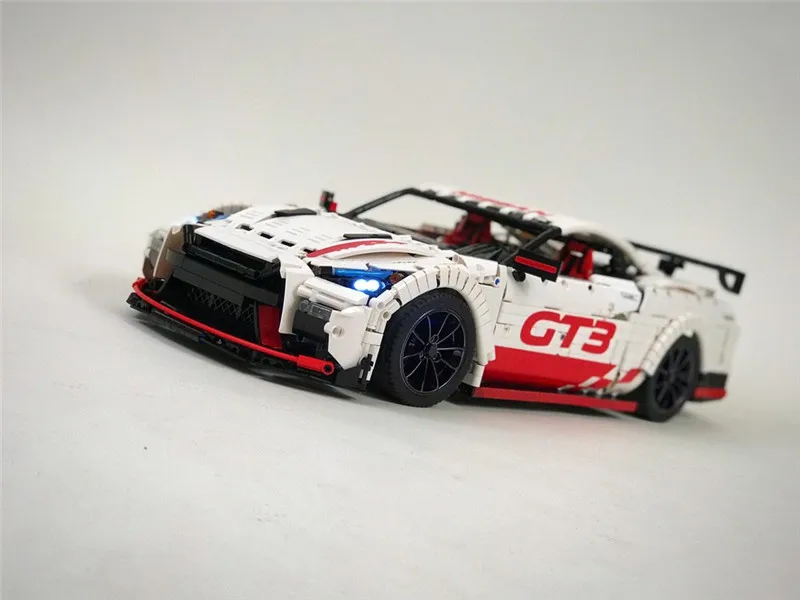 3208 шт. Technic MOC гоночный автомобиль Nissan технология MOC-25326 Кирпичи Модель Строительные Конструкторы игрушки подарок для мальчиков