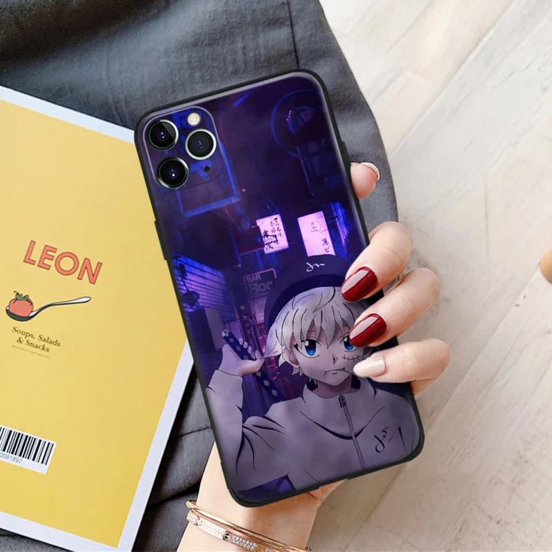 hunter x hunter killua zoldyck anime for iphone se 6 6s 7 8 plus x xr xs 11 pro max soft silicone phone case cover shell free global shipping