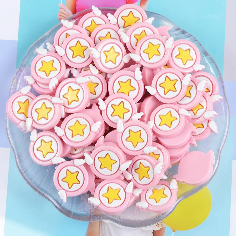 10 штук искусственный бриллиант из смолы Kawaii Magic крыло звезда с плоской задней