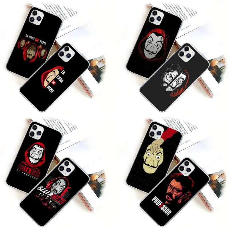 

La Casa De Papel Phone Case for iPhone 11 12 13 mini pro XS MAX 8 7 6 6S Plus X 5S SE 2020 XR case