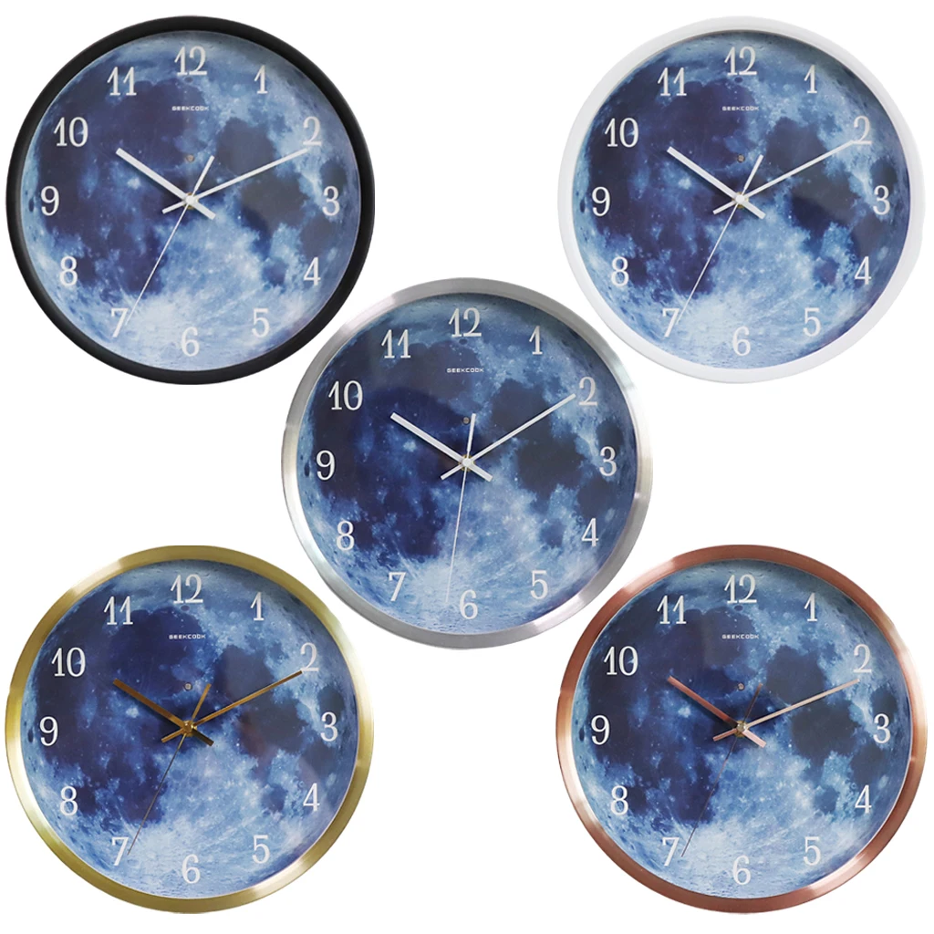 

Luminous/Glow-in-Dark Wall Clock 12Inch Wall Clock Wall Decoration for Living Room, Bedroom, Kitchen
