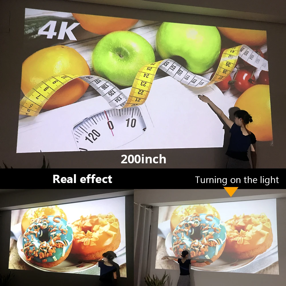 2020 новейший умный 3D проектор Full HD 4K 5G WIFI Android Pico Портативный Micro Mini LED DLP для Iphone