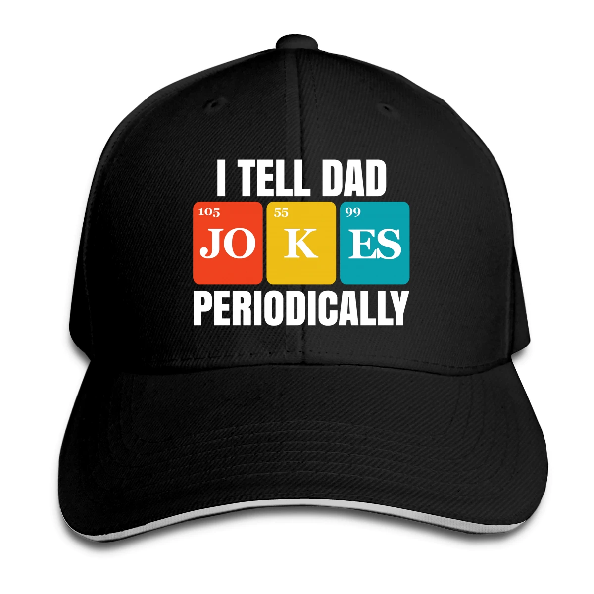 

I Tell Dad Jokes Periodically Hat Baseball Cap for Men Women Fashion Adjustable Sun Hat