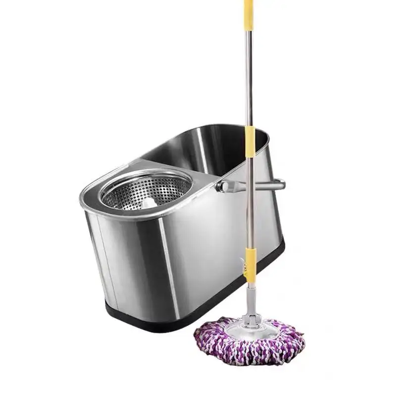 Из нержавеющей стали для швабр ведро с двойным приводом прочная Швабра Good God
