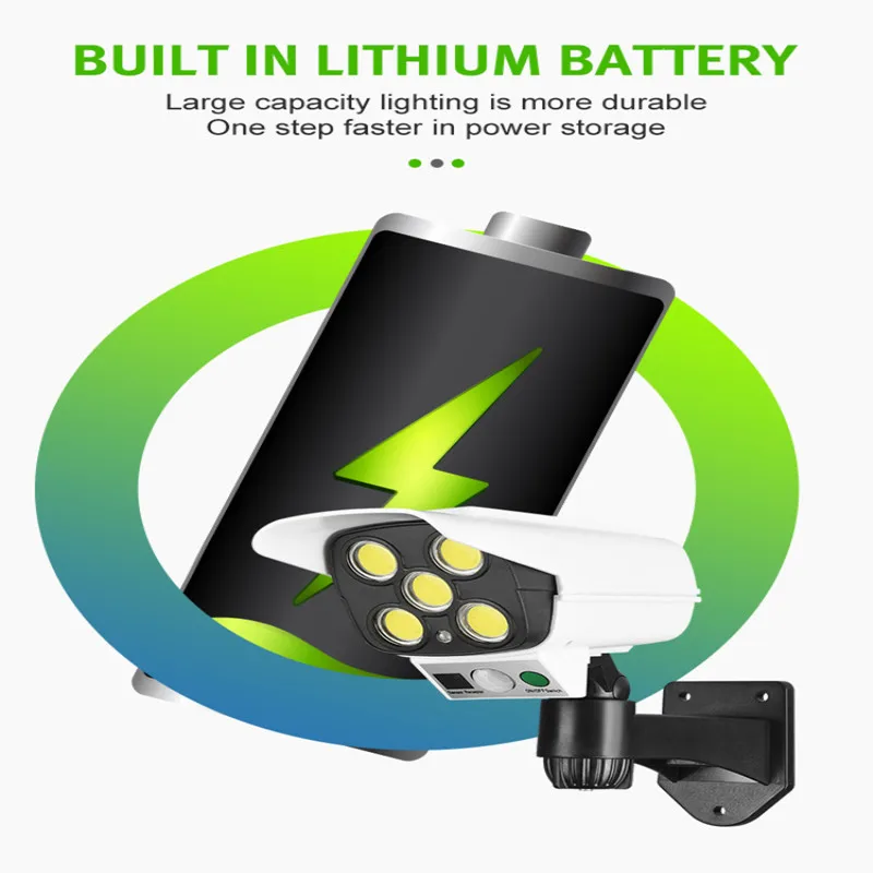 Датчик движения с солнечной батареей беспроводная наружная лампа заливающим