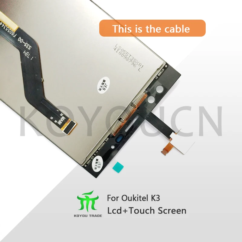 Для Oukitel K3 ЖК дисплей + кодирующий преобразователь сенсорного экрана в сборе 100%