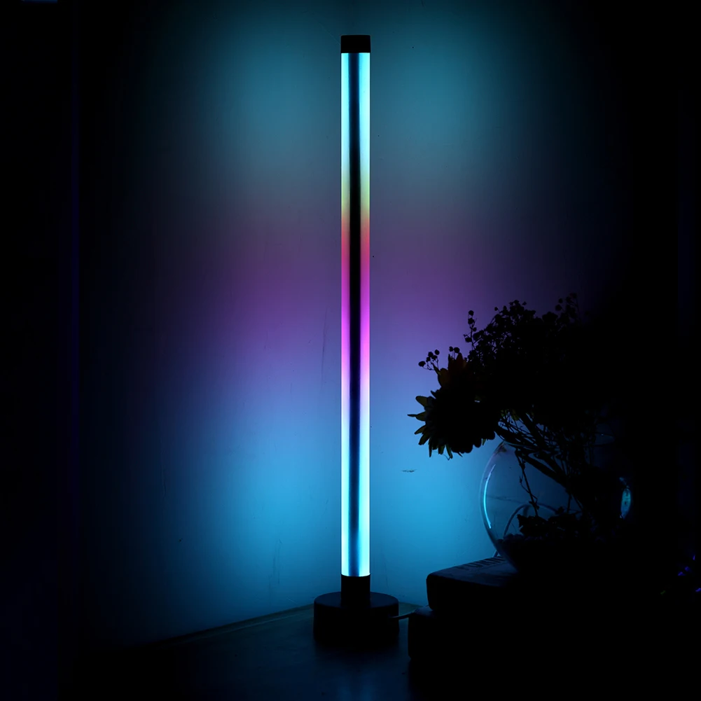 

Современная светодиодная напольная угловая лампа, цветной комнатный светодиодный светильник RGB для создания атмосферы, украшение для дома,...