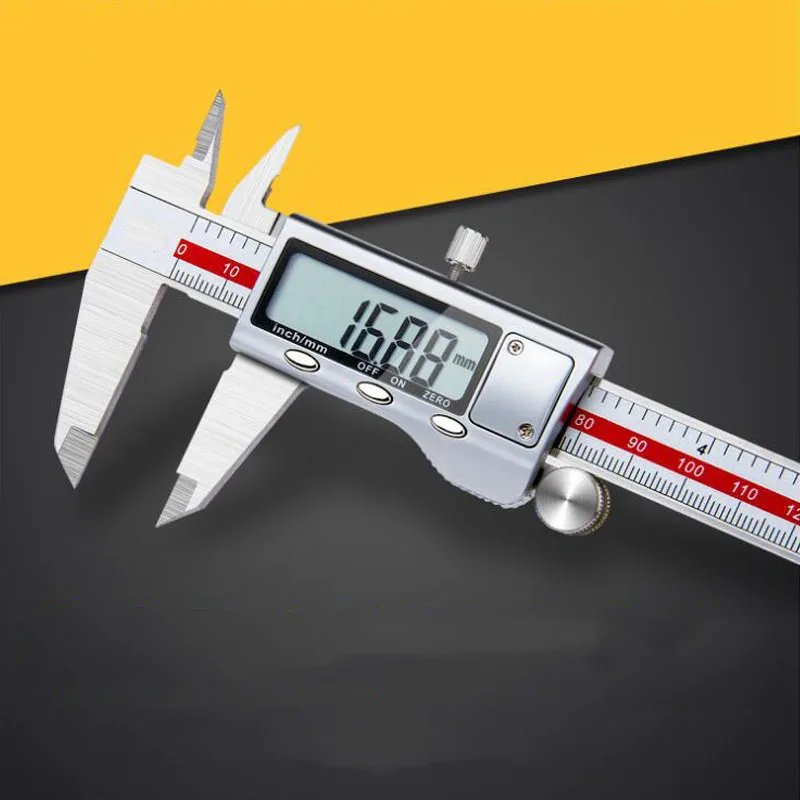 

LED Electronic Digital Display Vernier Caliper 100/150mm Stainless Steel Industrial Grade Vernier Caliper Measuring Instrument