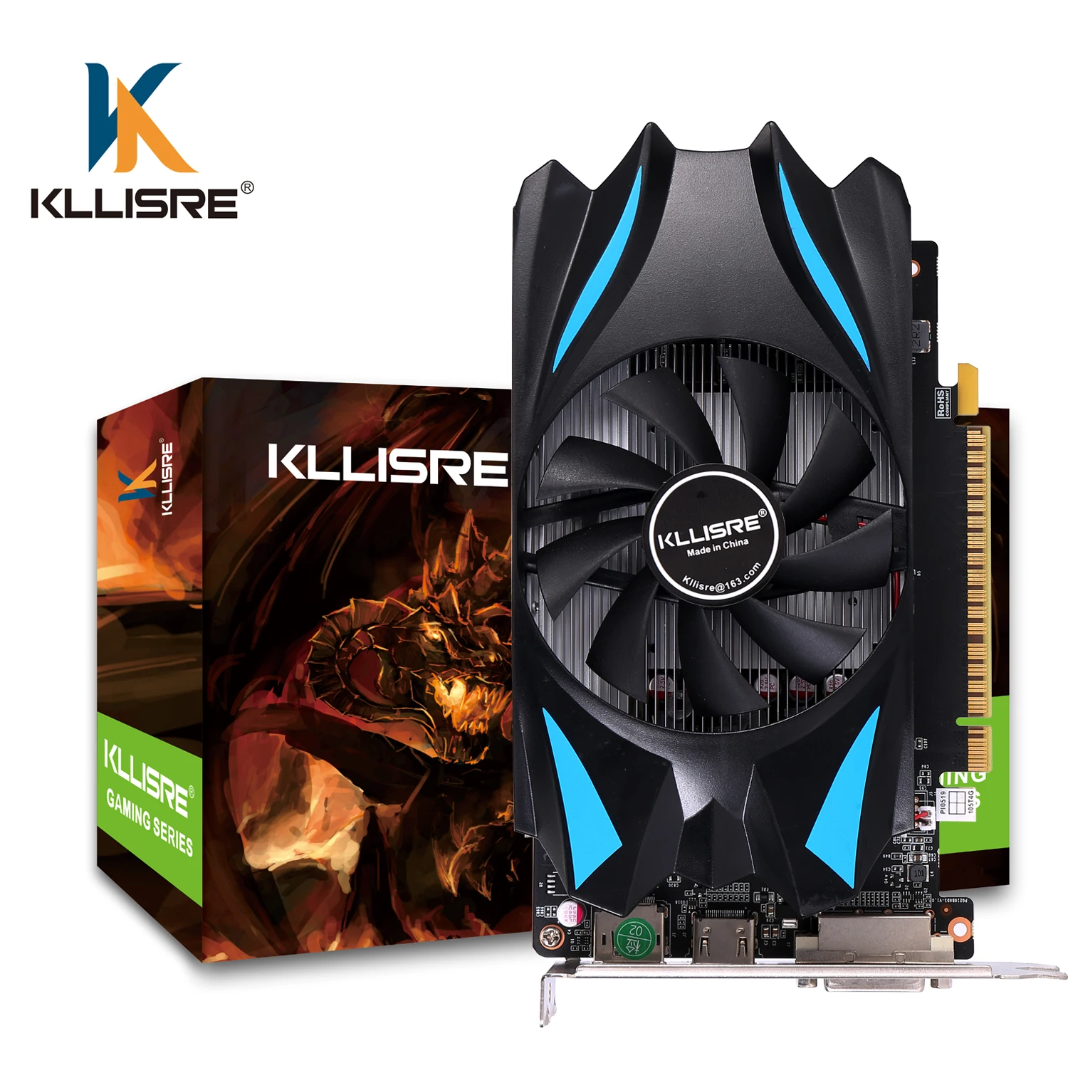 Kllisre GTX 1050 4 Гб Новая графическая карта 128 бит GDDR5 видеокарты GPU не 1050Ti 4G | Компьютеры