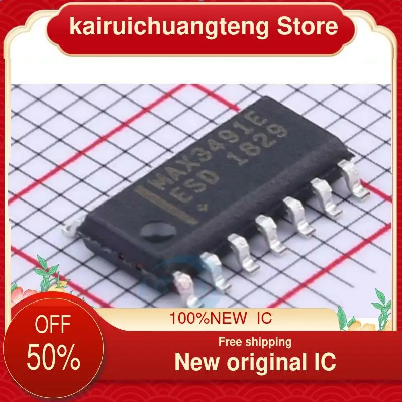 

10-200 шт. MAX3491EESD MAX3491E SOP14 новый оригинальный IC