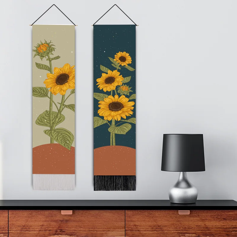 Подвесная картина из серии подсолнухи настенное украшение для гостиной спальни