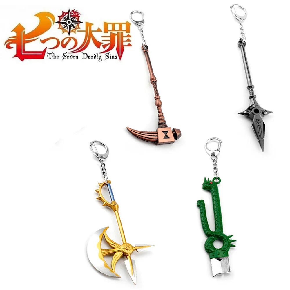 

Anime The Seven Deadly Sins Escanor Rhitta Keychain Nanatsu no Taizai Axe Bottle Opener Key Chain Escanor Pendant for Men Gift