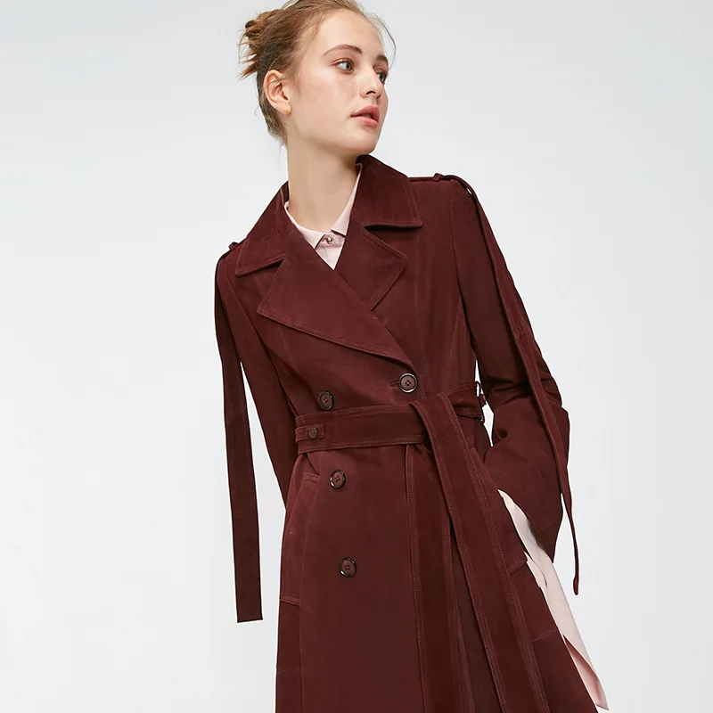 Vero Moda Новая женская кожаная куртка на пуговицах, на шнуровке, из овчины, с лацканами | 318310545