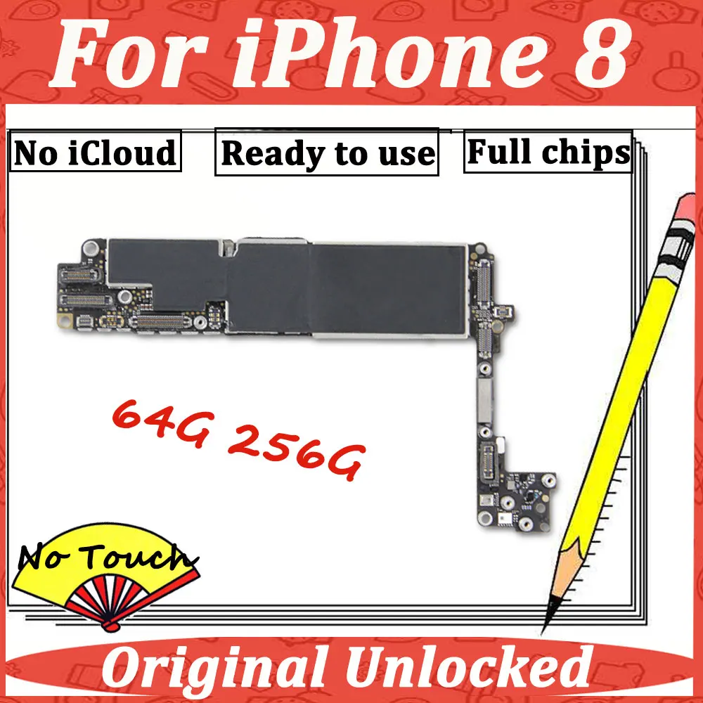 Материнская плата для IPhone 8 64G 256G материнская логическая GSM полный чип ремонтный