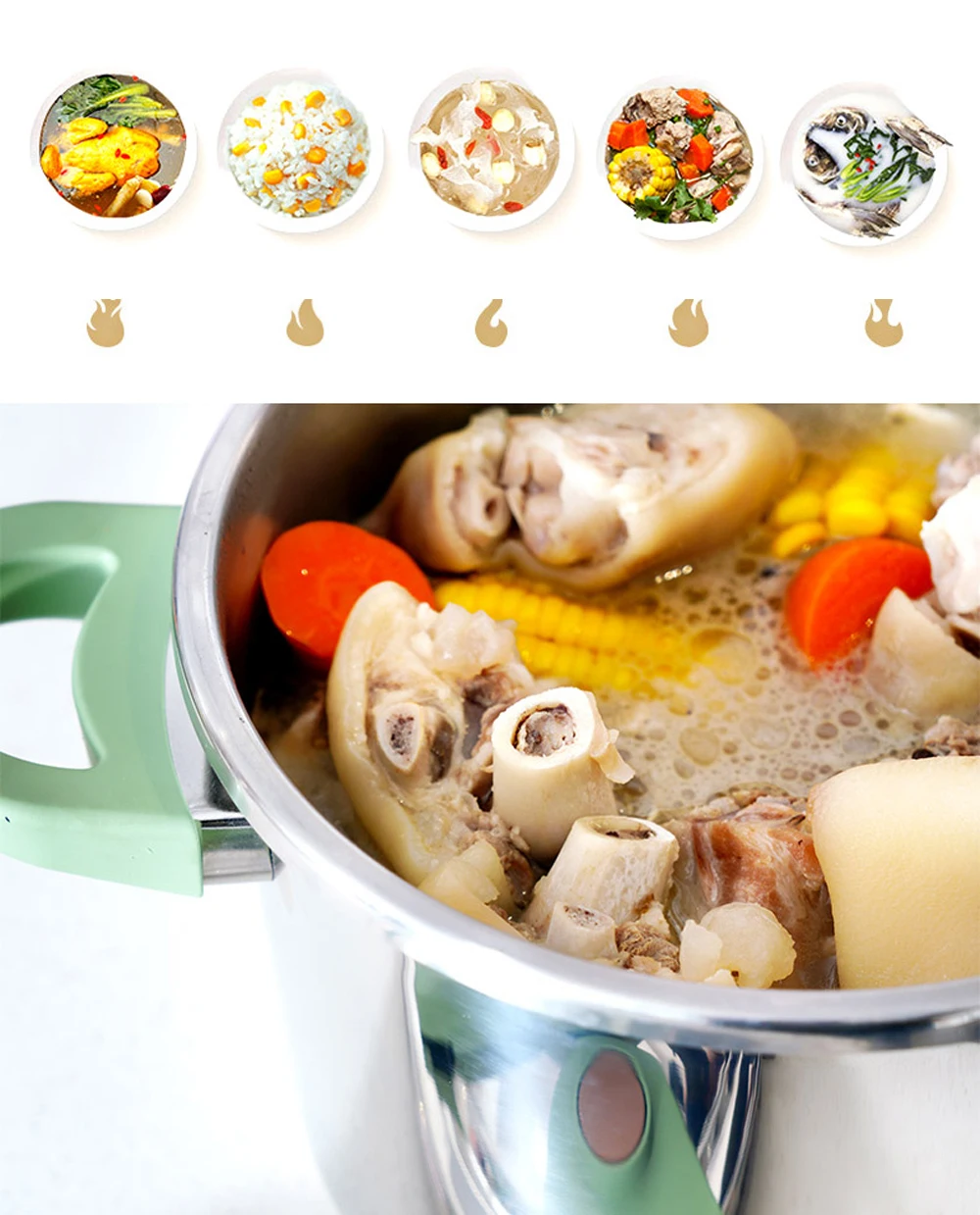 Скороварка 304 кастрюля для супа из нержавеющей стали тушеный горшок газовая